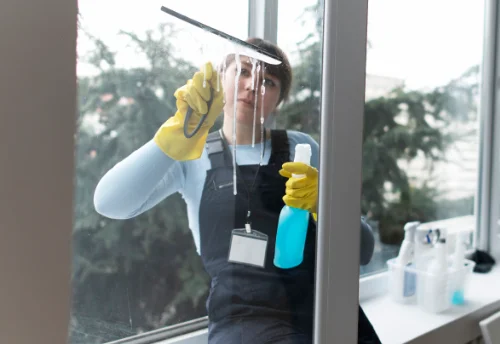 Nettoyage de vitres intérieures et extérieures à Guérin
